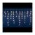 Warm white LED icicle string lights, 5m length, for Christmas decoration