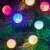 Ghirlandă luminoasă LED cu bile, 8 bile, multicolore, de aproape
