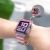 Apple Watch with Pink Tint Clear TPU Case and Band on Wrist