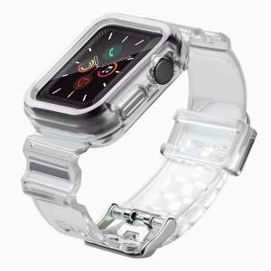 Transparent Apple Watch band and case for Apple Watch Series 6, 5, 4, and SE 40mm - Computers and Accessory