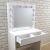 Hollywood White Vanity Table with LED Lights and Drawer