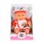 Moni Toys 20cm baba kutyás mintás ruhában, csomagolásban
