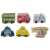 Set de blocuri de construcție din lemn pentru oraș cu covor de joacă, set de 6 vehicule