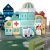 Wooden Building Block Set and Play Mat 44409523