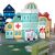 Wooden Building Block Set and Play Mat 44409523