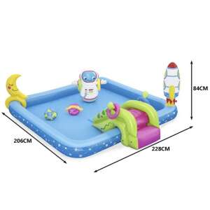 Children's pool with slide and figures