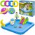 Children's pool with slide and figures 100533367