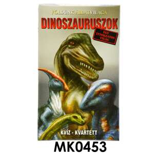Kártya, Dinoszauruszok, kvartett, 6,5x10 cm dob. 44421272 Kártyajátékok - Unisex