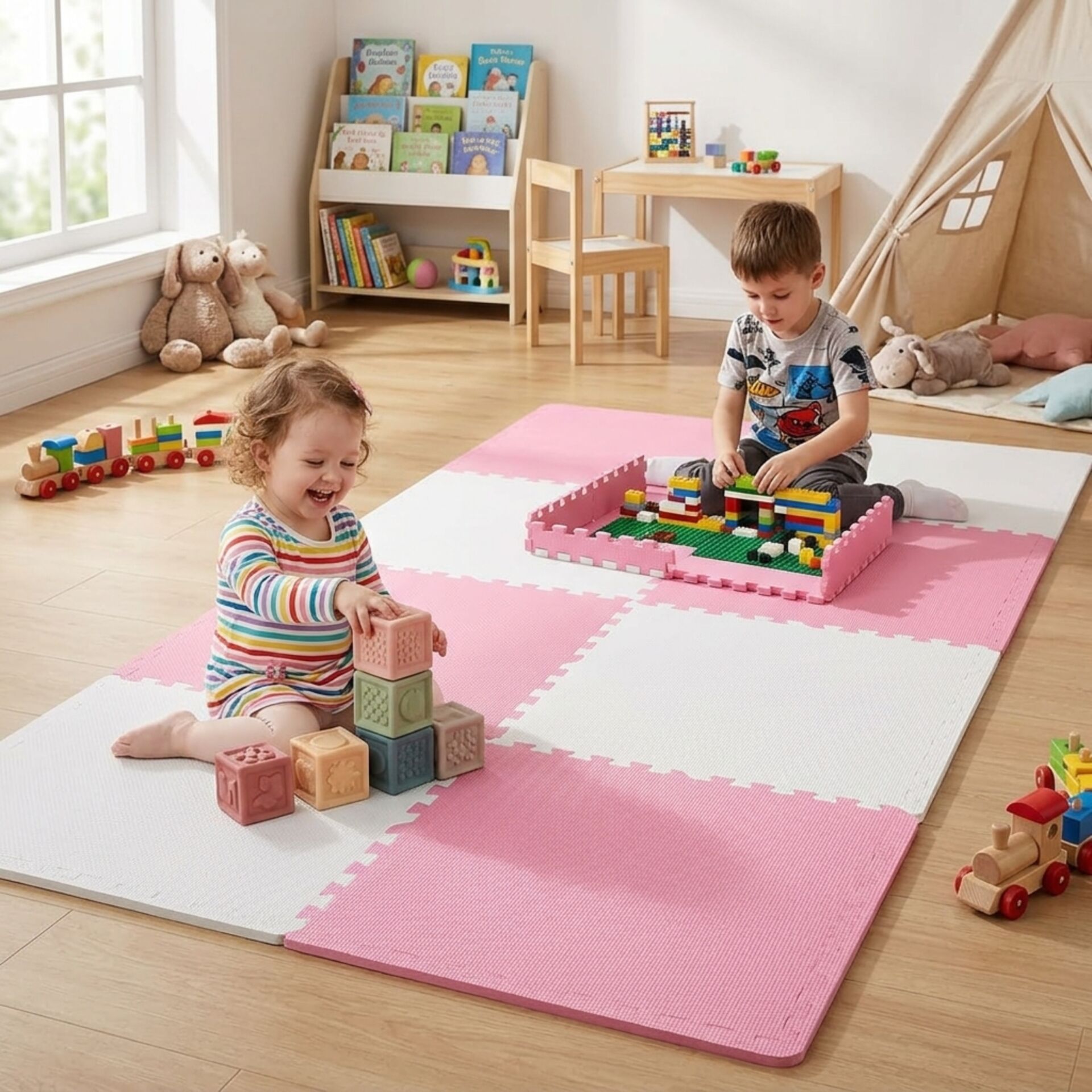 E-shop Pepita Veľká Prémiová Penová puzzle podložka 240x120cm (8ks 60x60...