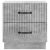 vidaXL Éjjeliszekrény Betonszürke 43 x 34,5 x 44,5 cm Szerelt Fa 159222262