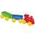 D-Toys Első vonatom toy train with three cars, red, green, blue