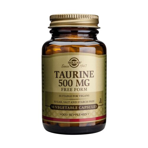Solgar Taurin 500mg vegetáriánus kapszula a szív és az agy egészségéért - Aminosav