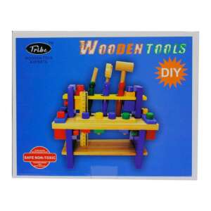 Fa szerszámpad, készlet, 28x23 cm dob.