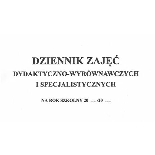Didaktikai és kompenzációs órák naplója, A4-es méret. - Napló