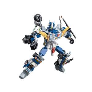 QMAN 41104 6 w 1 Robot Policji klocki konstrukcyjne, transformująca zabawka robot - QMAN Qman