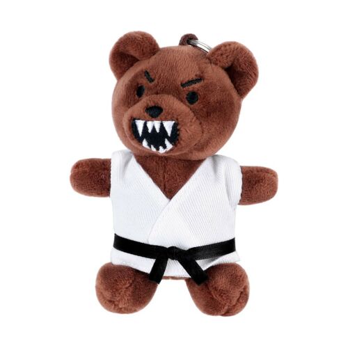 Medve Gi-ben kulcstartó. Karate medve kulcstartó fekete övvel. - Kulcstartó
