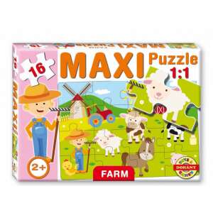 D-Toys Maxi kirakó, Farm 16db-os 640 44413211 Puzzle - Farm