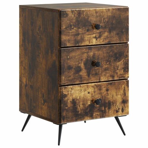vidaXL Éjjeliszekrény Füstös Tölgy 43 x 41 x 66,5 cm Szerelt Fa 159305712 - Éjjeliszekrény