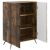 vidaXL Széf Füstös Tölgy 66 x 34,5 x 90 cm Szerelt Fa 177522625