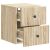 vidaXL Fali éjjeli szekrény 2 pcs Sonoma Tölgy 33 x 34,5 x 40 cm 159308436