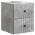 vidaXL Fali éjjeli szekrény 2 pcs Betonszürke 33 x 34,5 x 40 cm 159308446