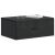 vidaXL Fali éjjeli szekrény 2 pcs Fekete 49 x 34,5 x 20 cm Szerelt Fa 159309606