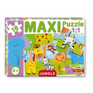 D-Toys Maxi kirakó, Dzsungel 16db-os 640 44413673 Puzzle - Dzsungel