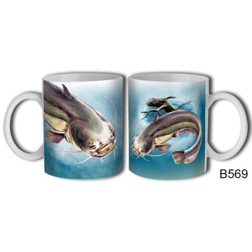 Harcsa bögre, 300ml, B569, Catfish mug, 300ml, B569