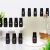 Aromaholik illóolajos üvegek gyűjteménye kiállítva