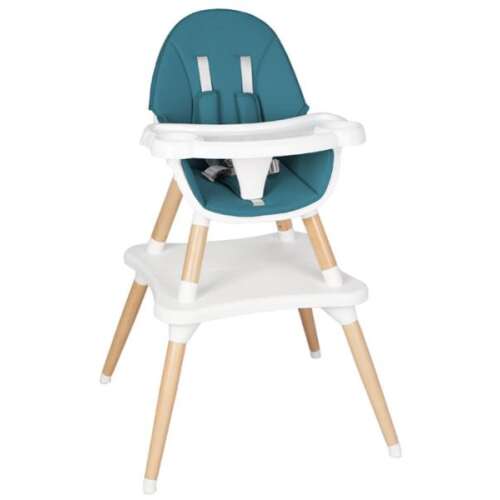 Scaun de masă My First Baby albastru pentru bebeluși și copii mici