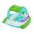 Bestway inflatable boat with canopy for kids, blue and green colors, with steering wheel