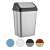 50 liter swing top trash can, available in multiple colors, plastic, kitchen, bathroom, office