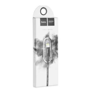 HOCO Speed geflochtenes Ladekabel für iPhone, Lightning-Anschluss, 2 Meter, schwarz - Hoco