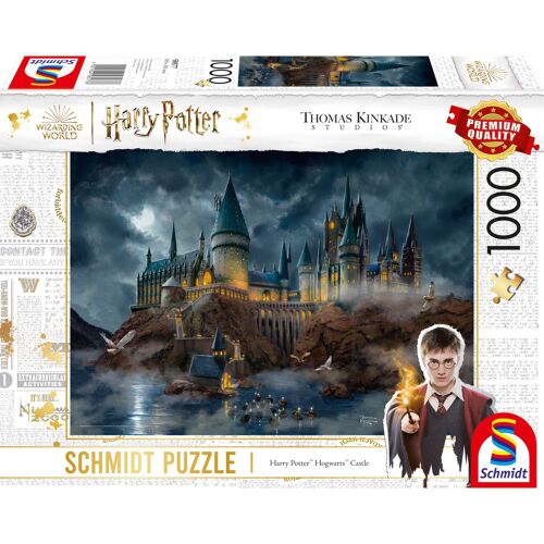 Schmidt Spiele Thomas Kinkade Studios Wizarding World Harry Potter Hogwarts Kastély 1000 darabos puzzle 159425712 - Játék