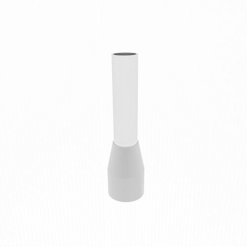 Elpromet szigetelt érvéghüvely, fehér, 0.5mm2, E 0508, kábelvég hüvely - Kábel érvéghüvely