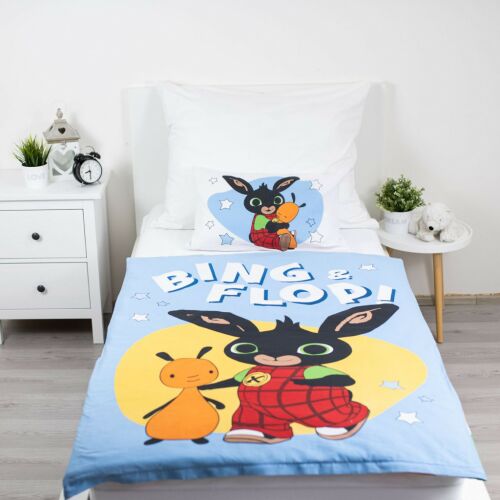 Bing és Flop ovis ágynemű szett ágyon, 100x135cm paplanhuzat és 40x60cm párnahuzat - Ágynemű - ovi