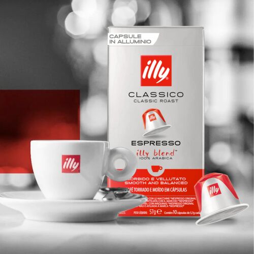 Illy Classico Nespresso kompatibilis kapszulák csészével - Kávékapszula