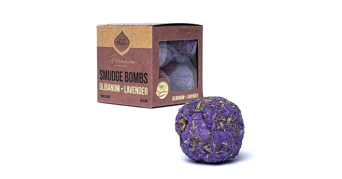 Sagrada Madre-Olibanum-Lavender-Tömjén és Levendula Gyógynövény Golyó ...
