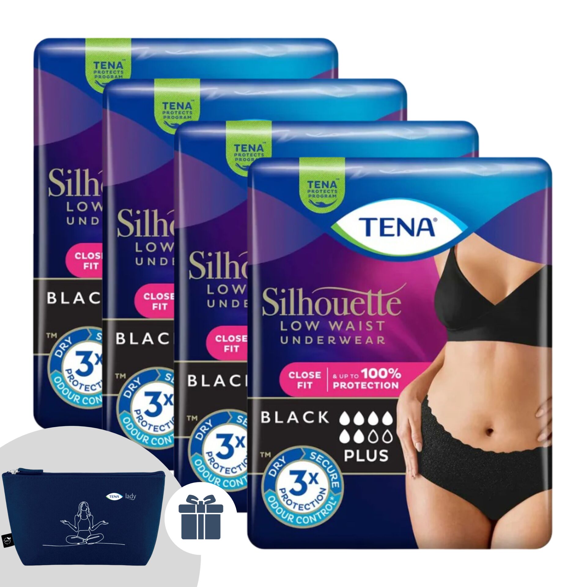 E-shop Tena Silhouette Plus dámske inkontinenčné spodné prádlo s nízkym...