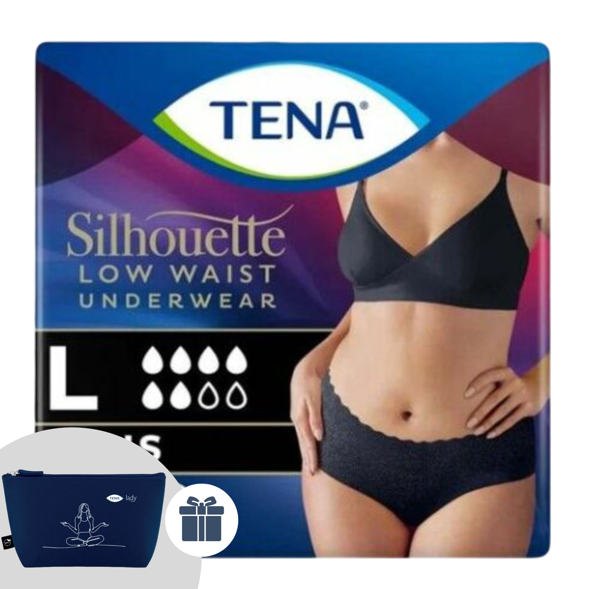 E-shop Tena Silhouette Plus dámska inkontinenčná bielizeň s nízkym pásom...