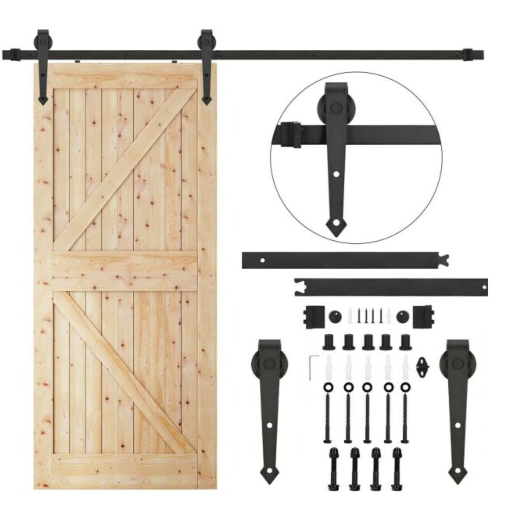 E-shop Pepita oceľové kovanie na posuvné dvere 200cm, max. nosnosť 100kg...