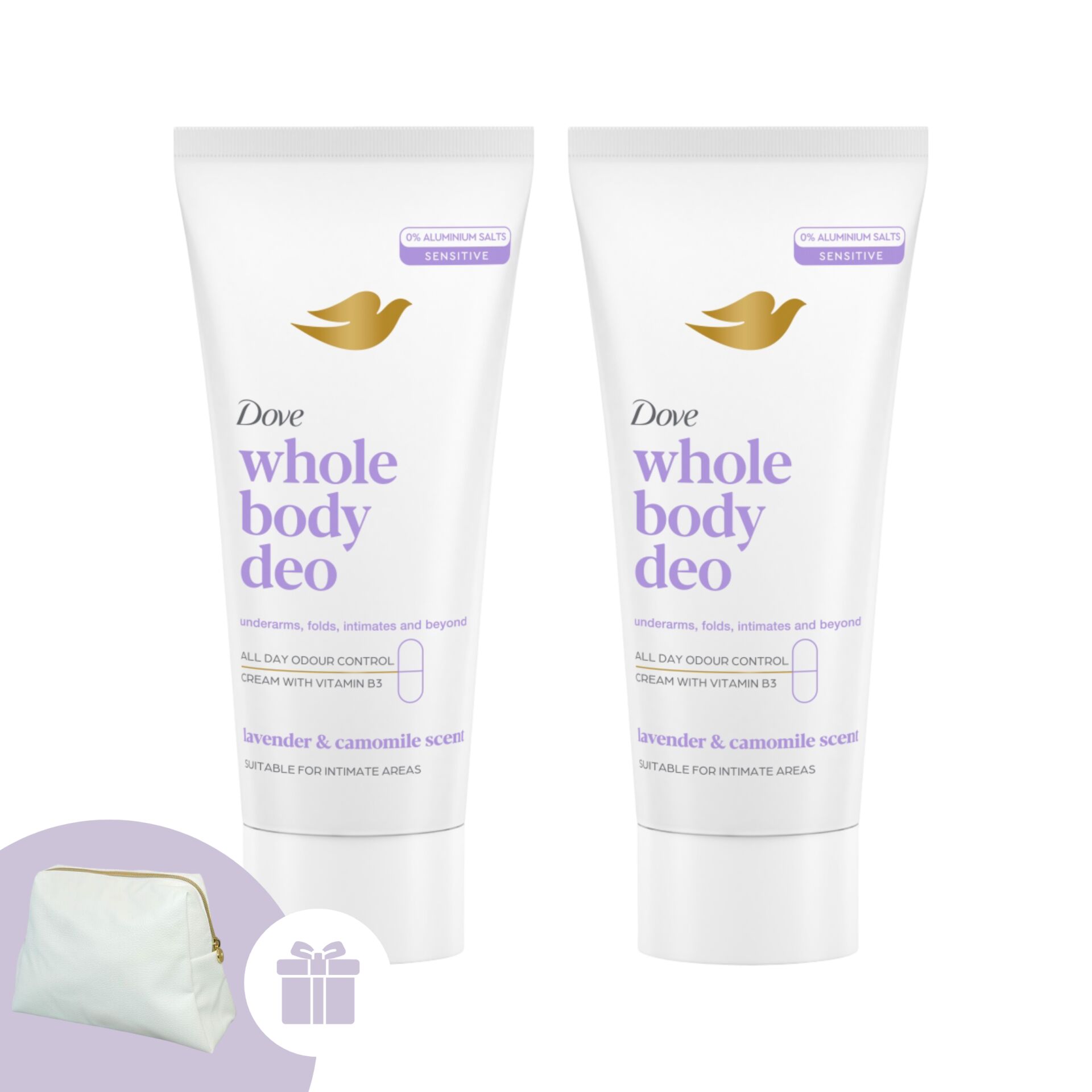 E-shop Dove Celotelový Levanduľa &amp; Harmanček Deodorant Krém 2x75ml +...
