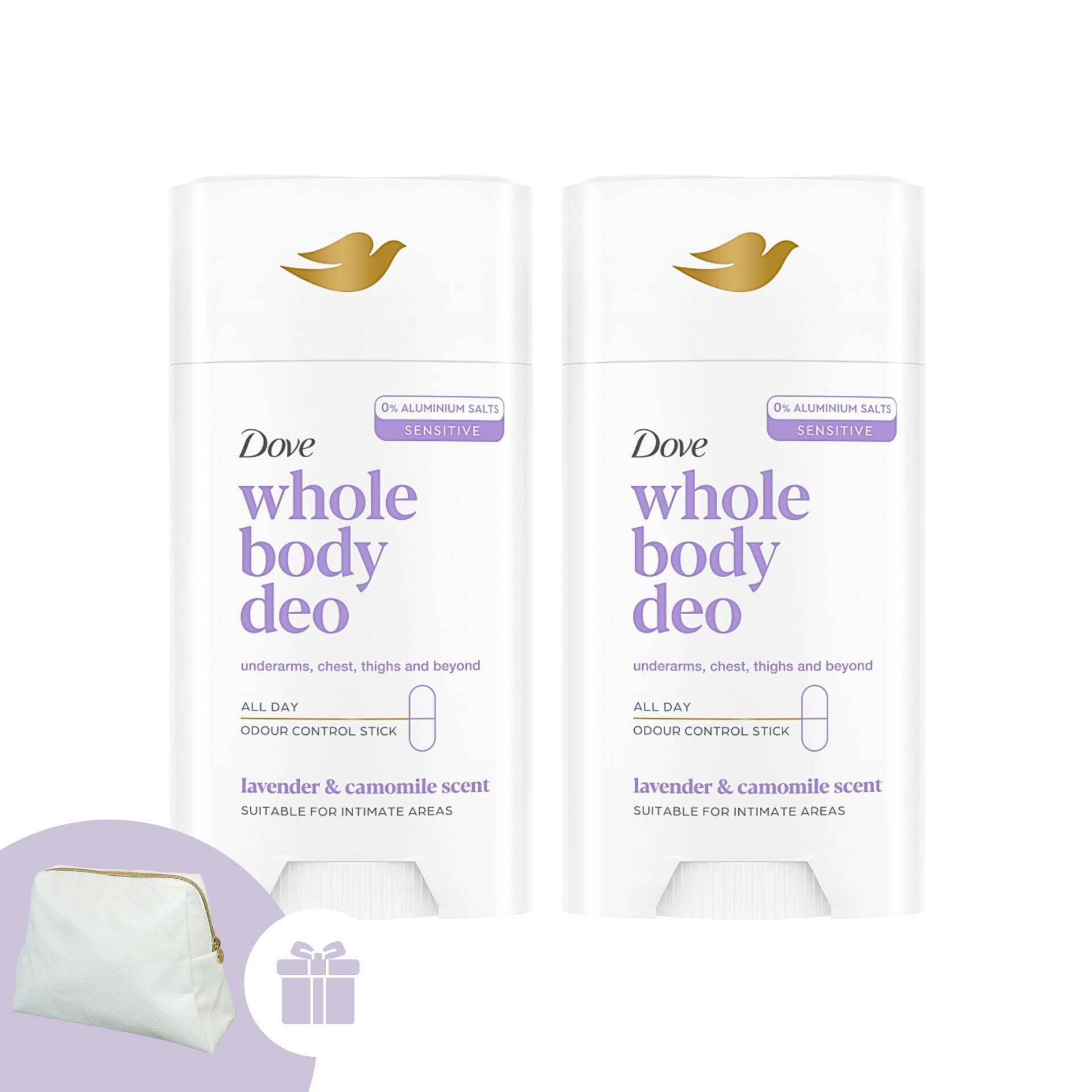 E-shop Dove Whole Body Lavender &amp; Chamomile Deodorant stick 2x75ml +...