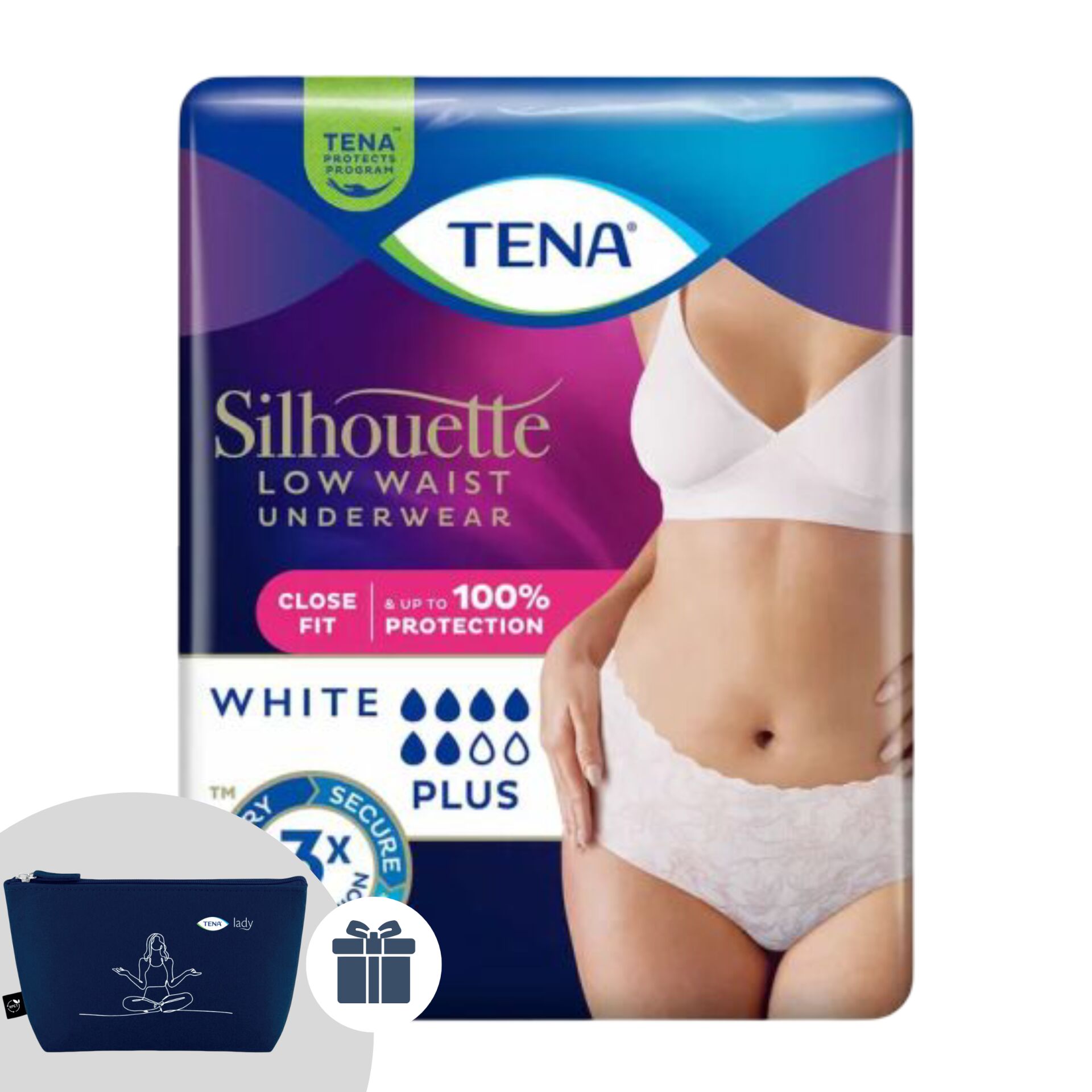 E-shop Tena Silhouette Plus dámska inkontinenčná bielizeň s vysokým páso...