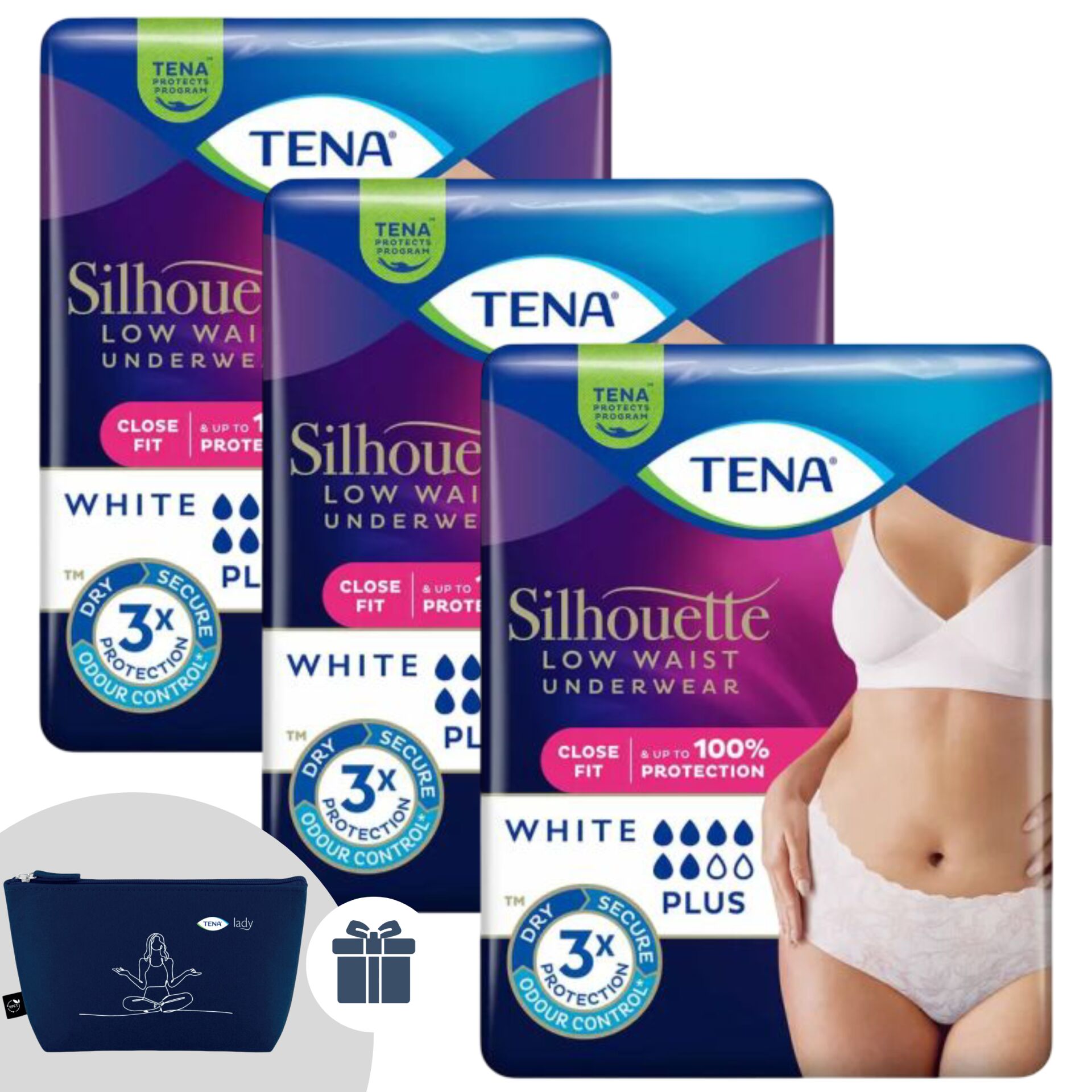 E-shop Tena Silhouette Plus Dámska inkontinenčná spodná bielizeň s vysok...