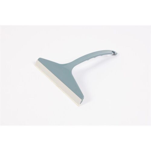 Szögletes nézet az IRIS CT-012-BL kék ablaklehúzóról szilikon éllel - Ablaktisztító eszköz
