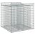 vidaXL üres gabion magaságyás váz, ezüst horganyzott acél