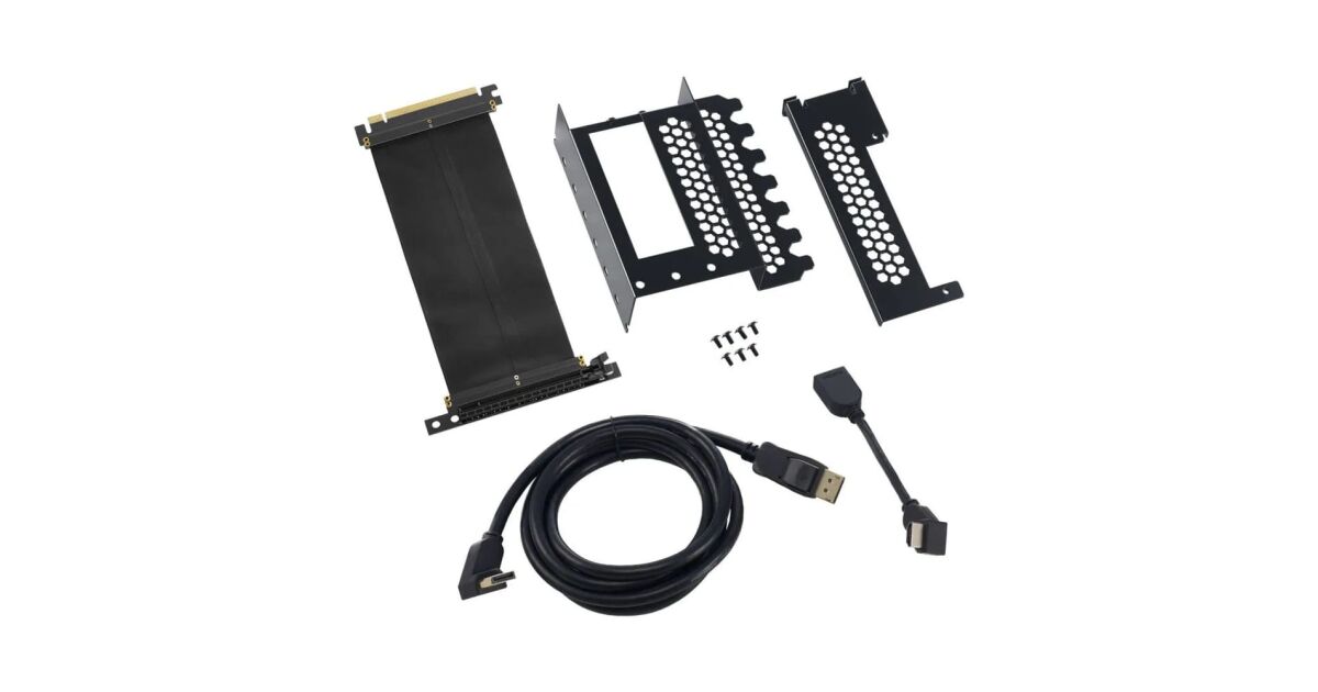 CableMod Vertical PCI-e Bracket, HDMI + DisplayPort, PCIe 3.0 riser ...