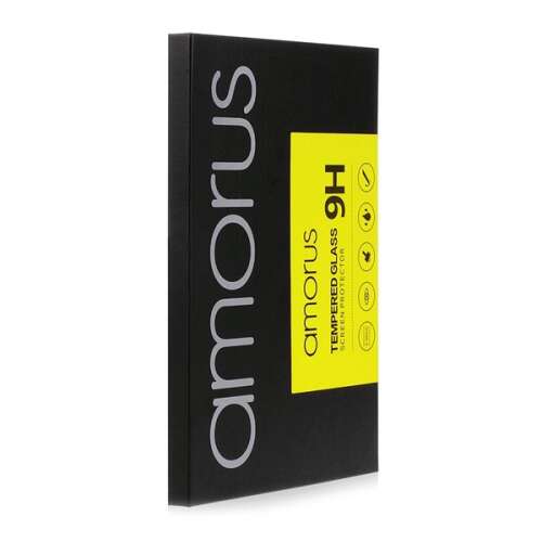 AMORUS edzett üveg képernyővédő Apple iPhone 12 Pro Max-hoz, 9H keménység, teljes ragasztás, 0.3mm vastagság - Apple