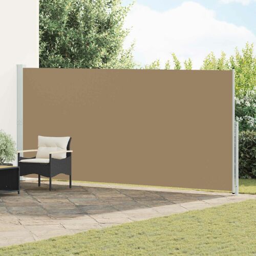 vidaXL Húzható oldalsó napernyő Tópszínű 300 x 220 cm Poliészter 159630669 - Napernyő